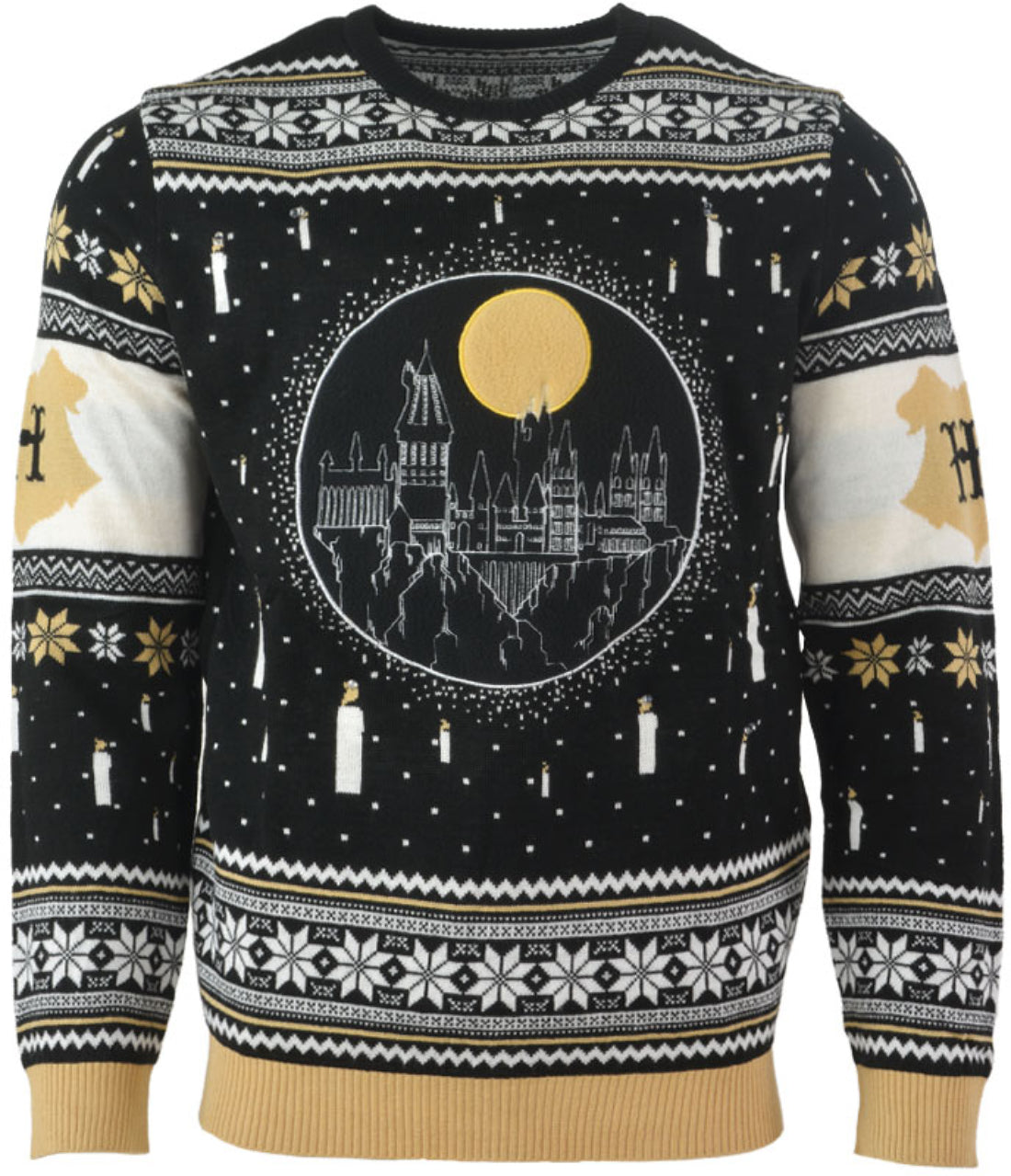 Harry Potter Hogwarts Castle Candles Christmas Sweater