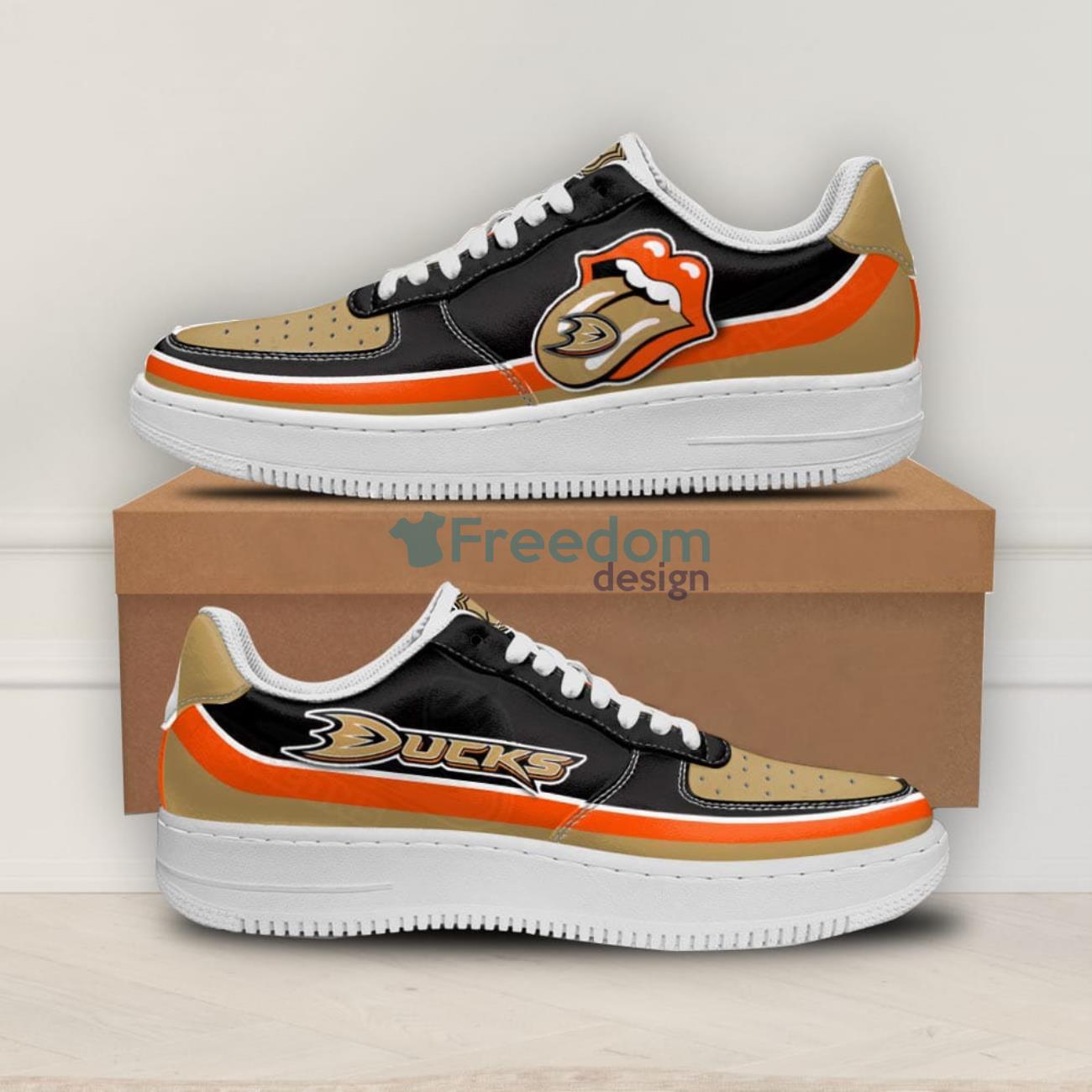 Anaheim Ducks Sport Lover Air Force Shoes Sexy Lips For Fans