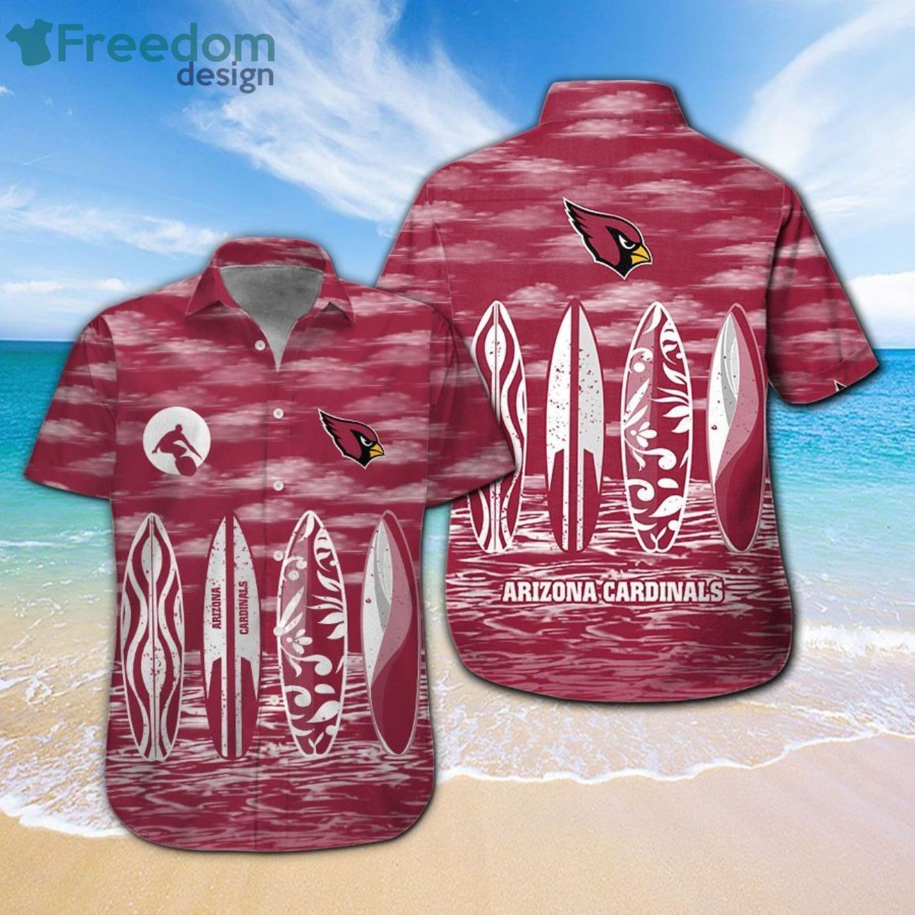 Arizona Cardinals Pirates Fans Pirates Skull Hawaiian Shirt - Freedomdesign