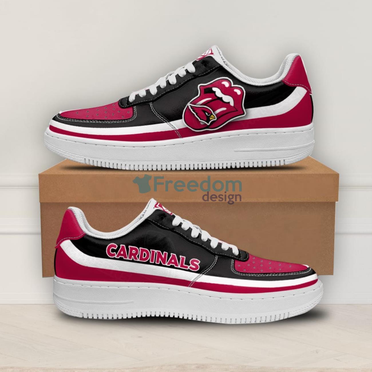 Arizona Cardinals Sport Lover Air Force Shoes Sexy Lips For Fans