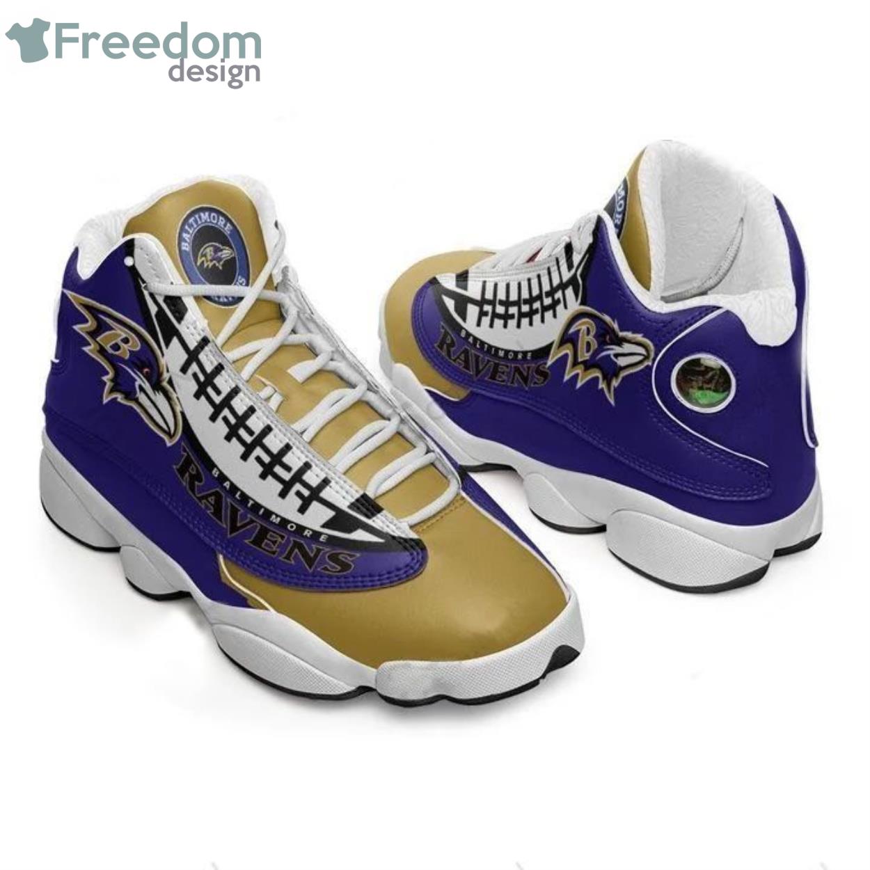 Baltimore Ravens Football Air Jordan 13 Shoes Sneakers Personalized