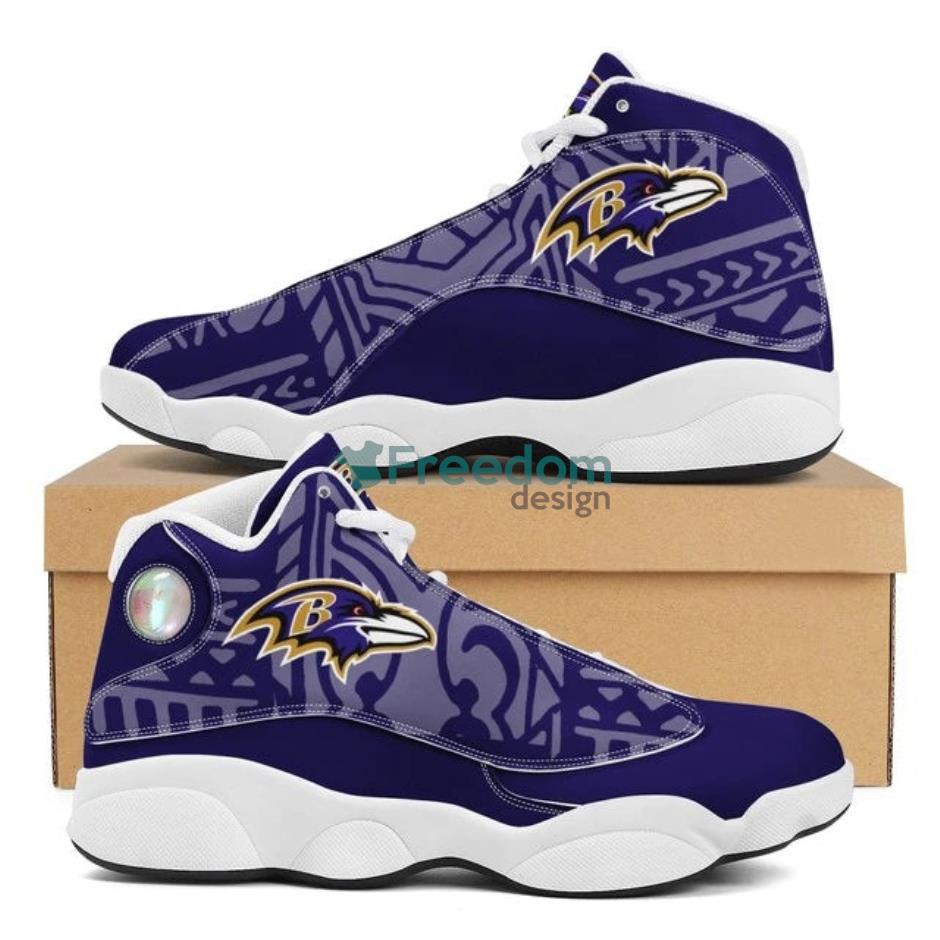 Baltimore Ravens Team Air Jordan 13 Shoes For Fans