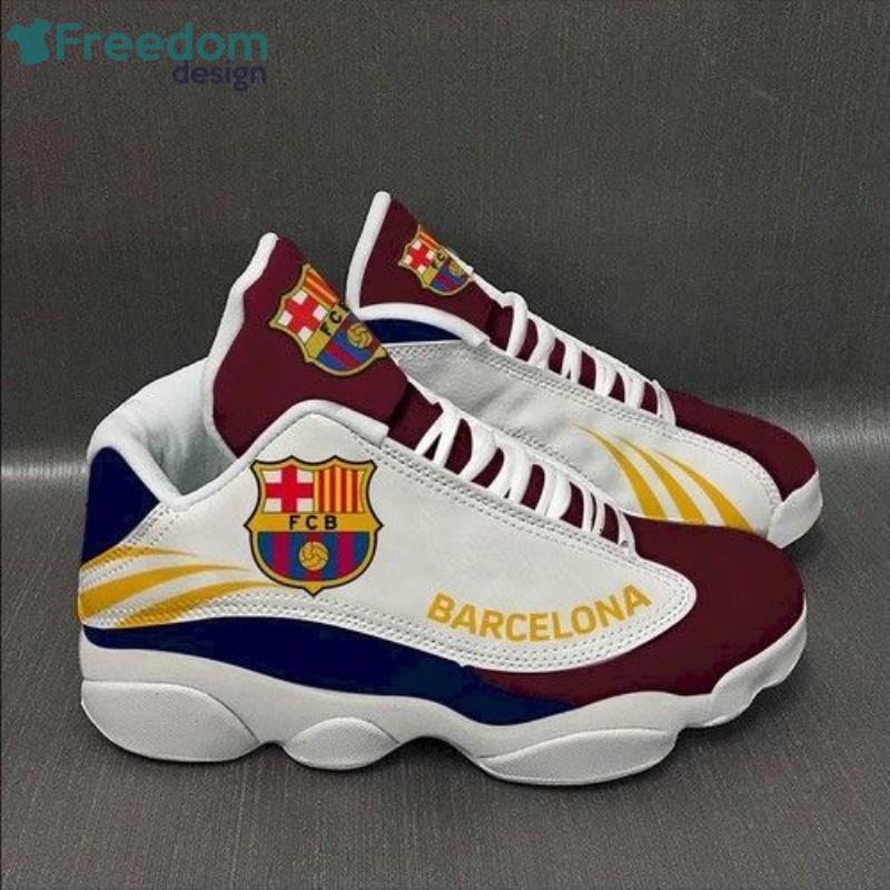 pastel Articulatie Zinloos Barcelona Football Team Custom Shoes Custom Air Jordan 13 Sneaker Shoes  Full Size - Freedomdesign
