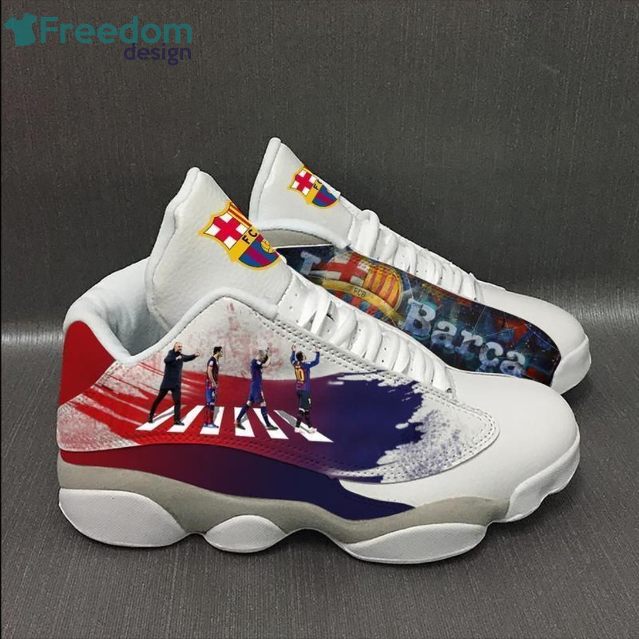 Barcelona Football Team Form Air Jordan 13 Sneakers Personalized Shoes