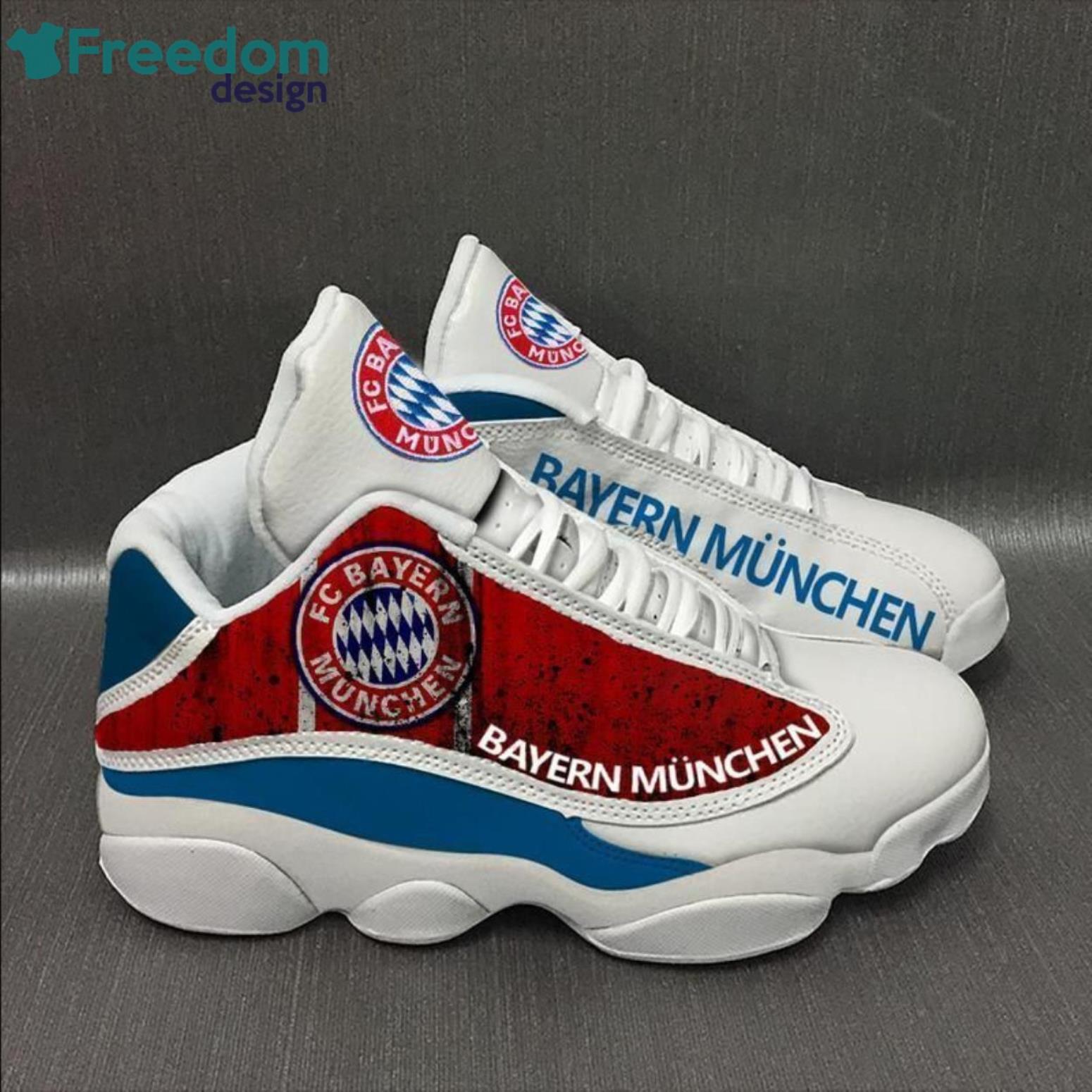 Bayern Munich Football Team Form Air Jordan 13 Shoes Sport Sneakers For Fans Lover