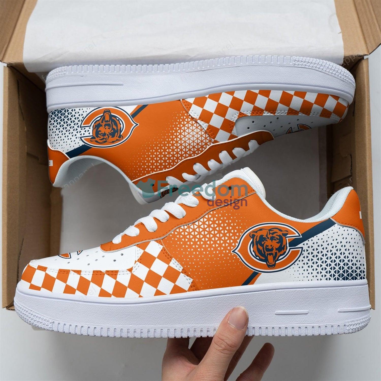 Chicago Bears Lover Best Gift Caro Pattern Air Force Shoes For Fans