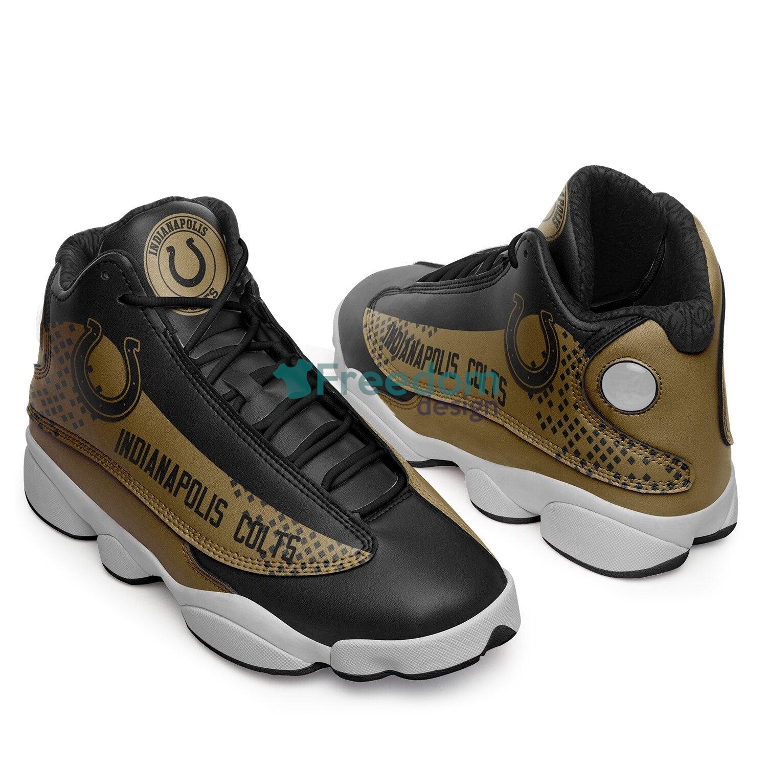 Indianapolis Colts Team Air Jordan 13 Sneaker Shoes For Fans