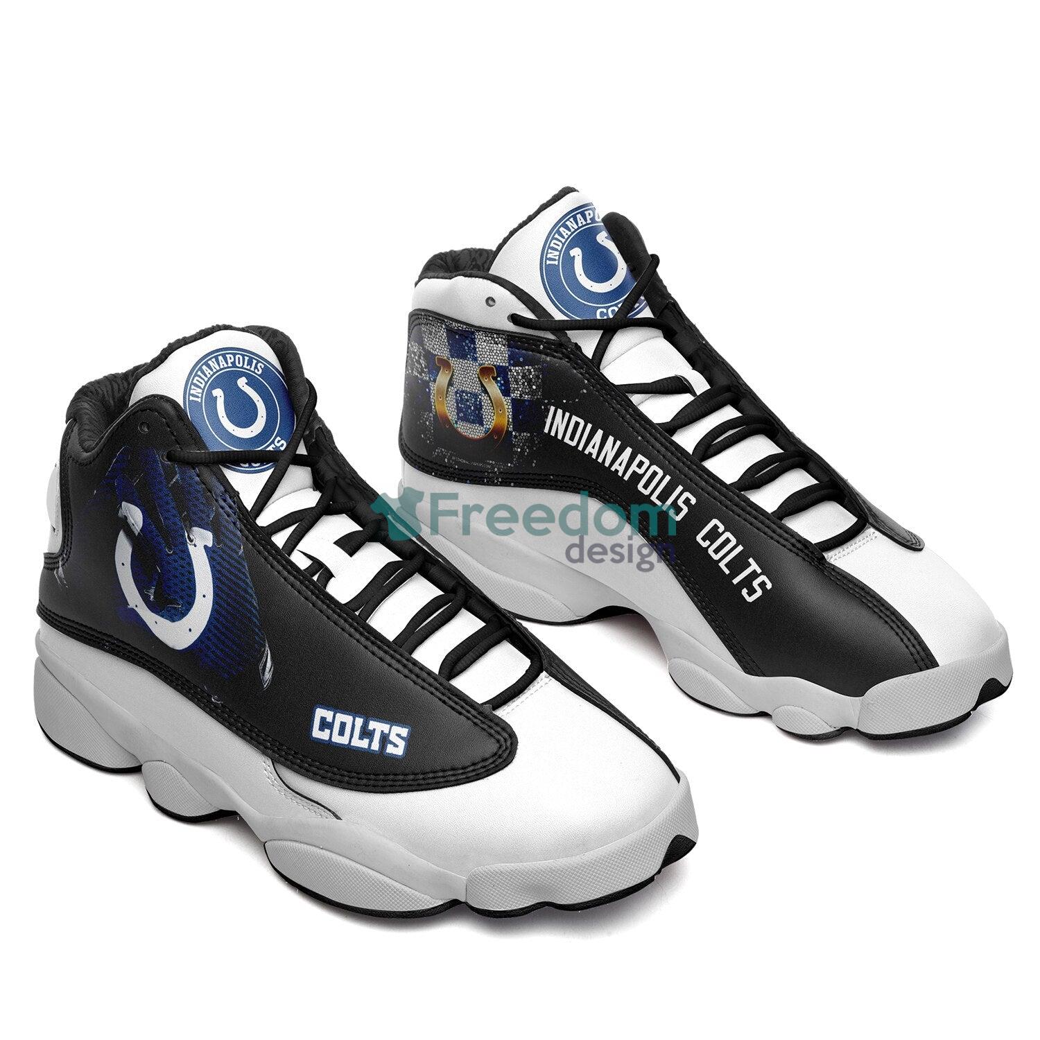 Indianapolis Colts Team Lover Air Jordan 13 Sneaker Shoes For Fans