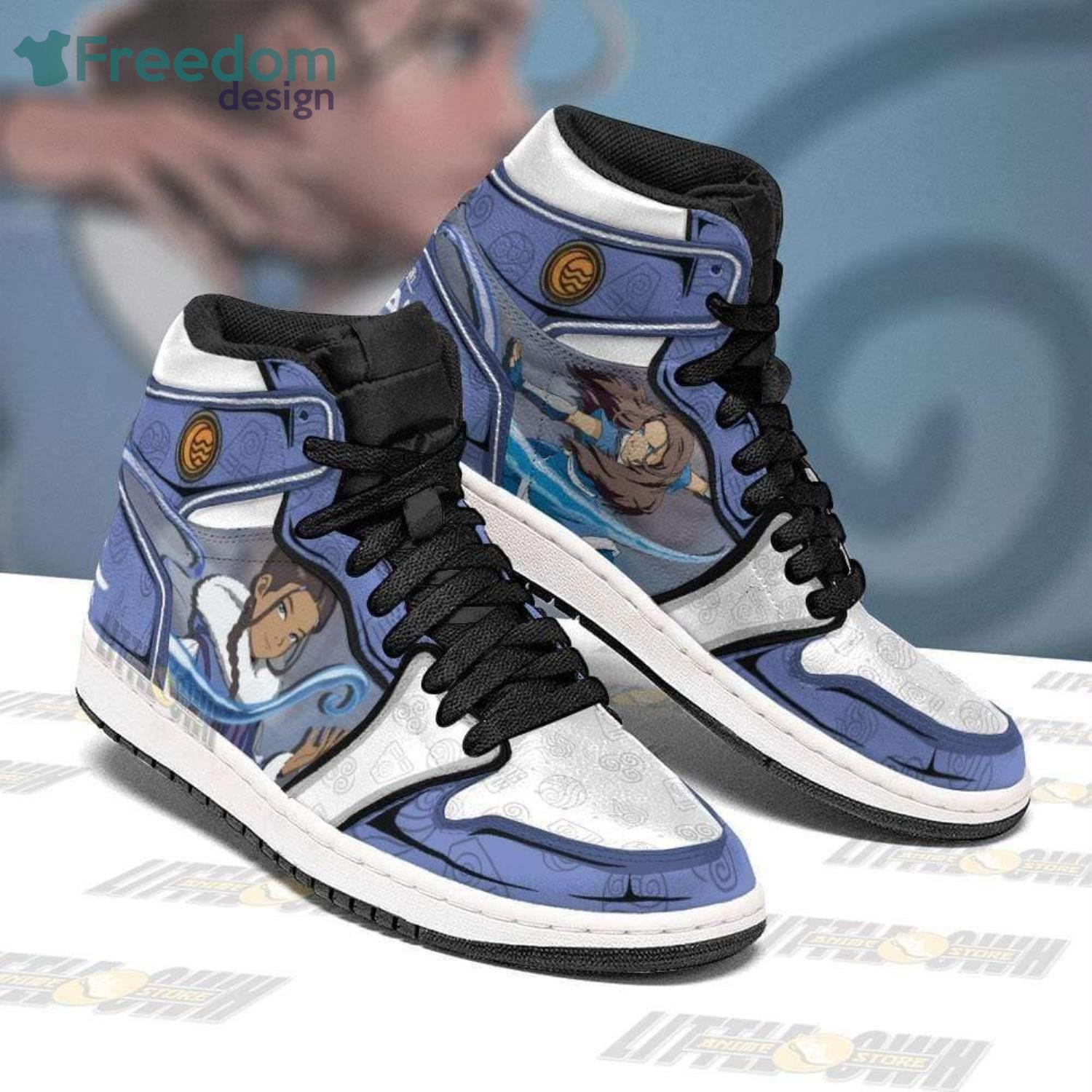 Katara Avatar The Last Airbender Anime Air Jordan Hightop Shoes