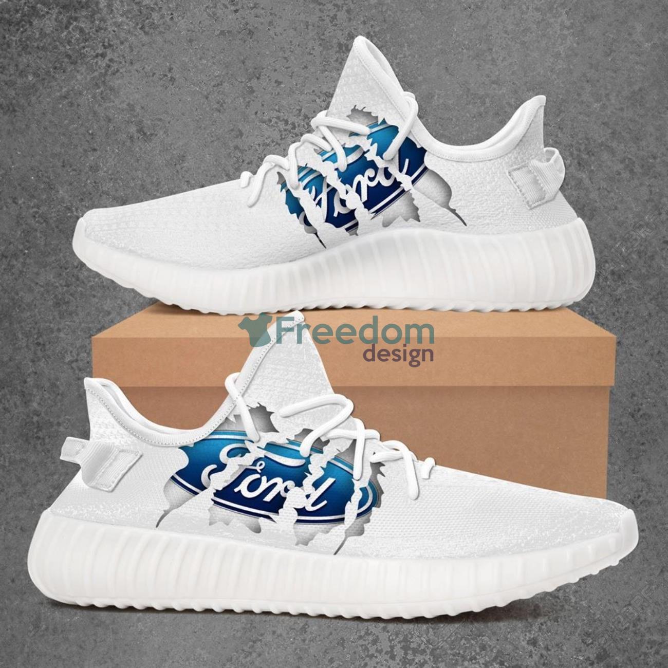 Love Ford Car Yeezy White Shoes Sport Sneakers