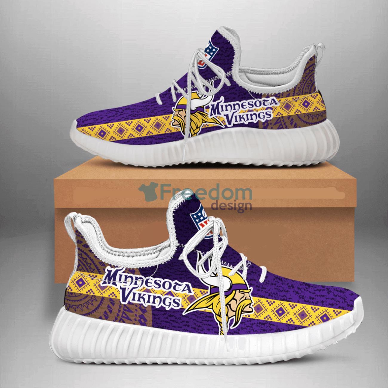 Minnesota Vikings Logo Sneaker Reze Shoes For Fans