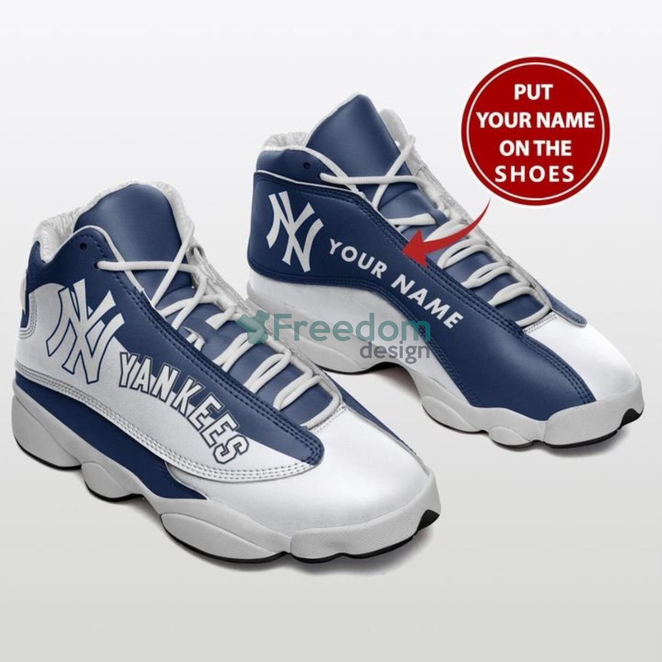 New York Yankees Fans Custom Name Air Jordan 13 Sneaker Shoes
