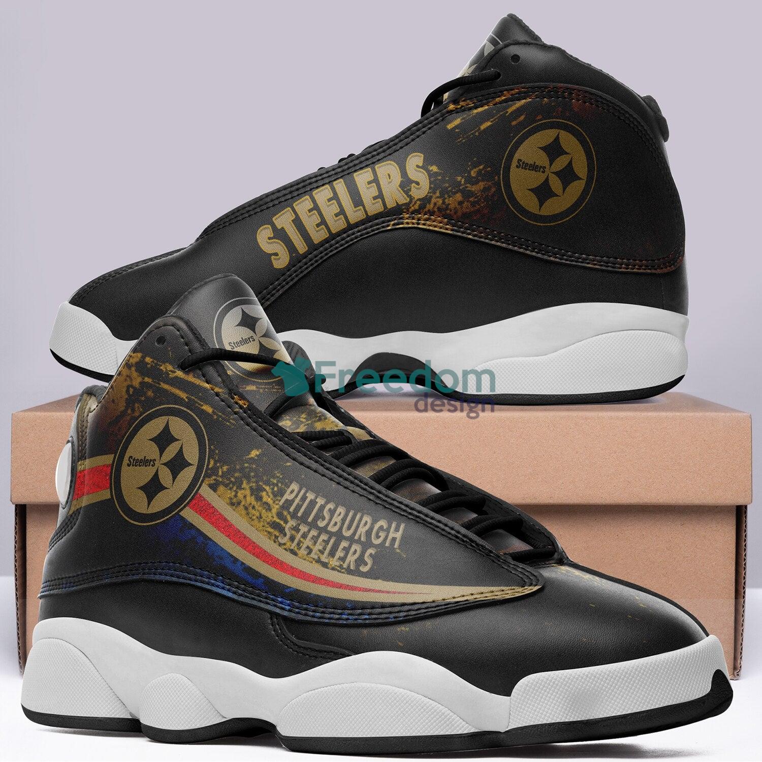 Pittsburgh Steelers Air Jordan 13 Sneaker Shoes For Fans