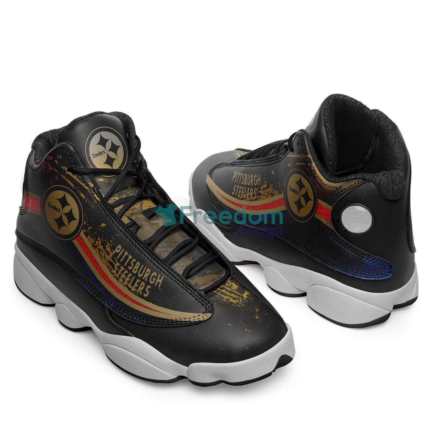 Pittsburgh Steelers Air Jordan 13 Sneaker Shoes For Fans