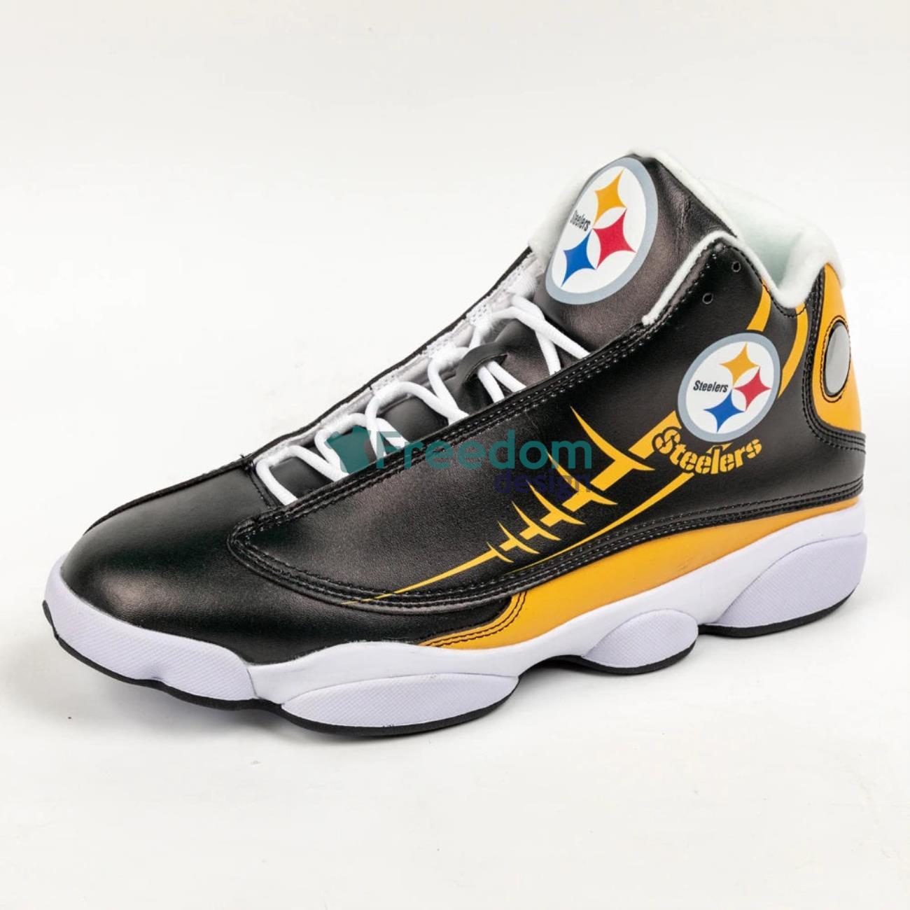 Pittsburgh Steelers Team Air Jordan 13 Sneaker Shoes For Fans