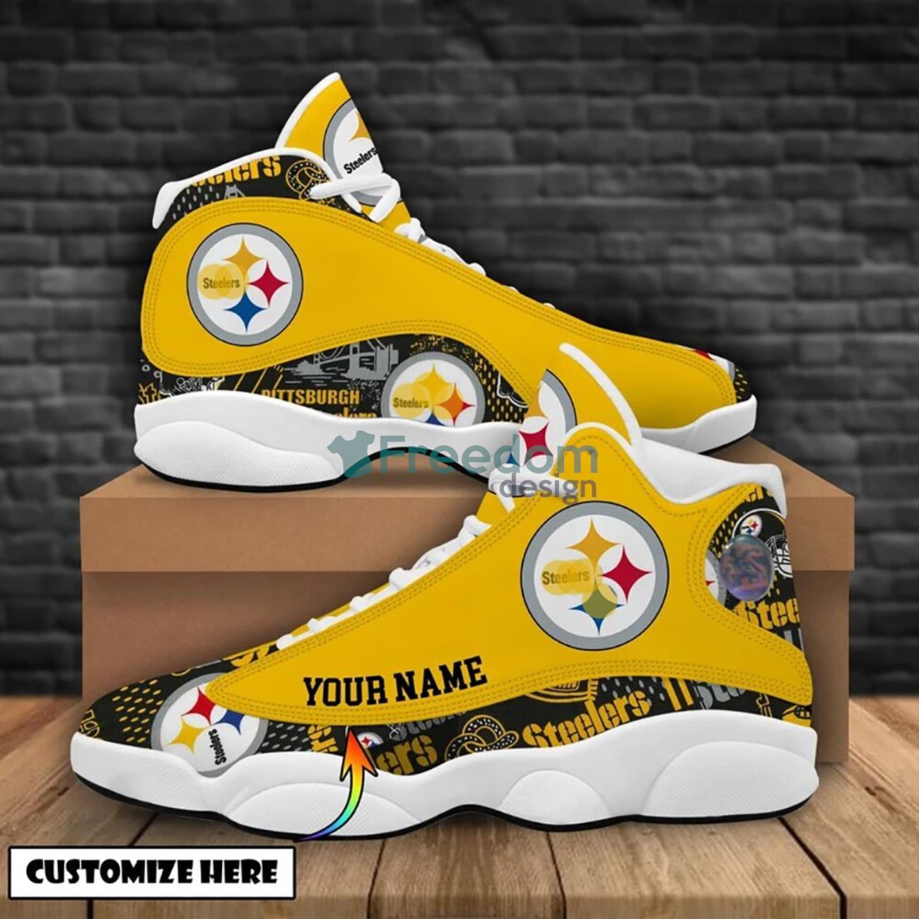 Pittsburgh Steelers Air Jordan 13 Shoes 